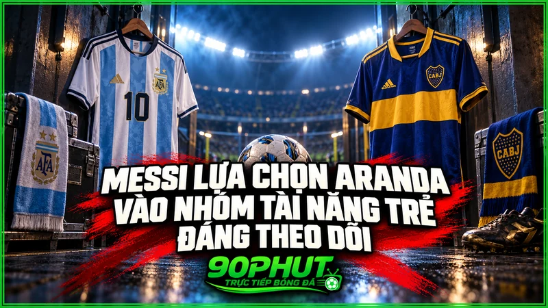 Messi lựa chọn Aranda vào nhóm tài năng trẻ đáng theo dõi Messi lựa chọn Aranda vào nhóm tài năng trẻ đáng theo dõi